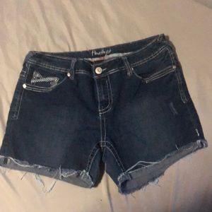 Distressed shorts